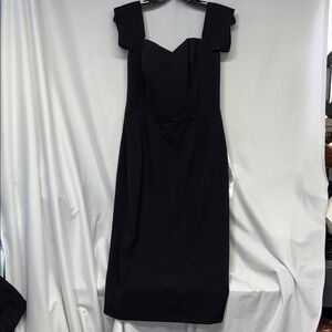 Dress the Population bpack off shoulder short sleeve back zip dress M